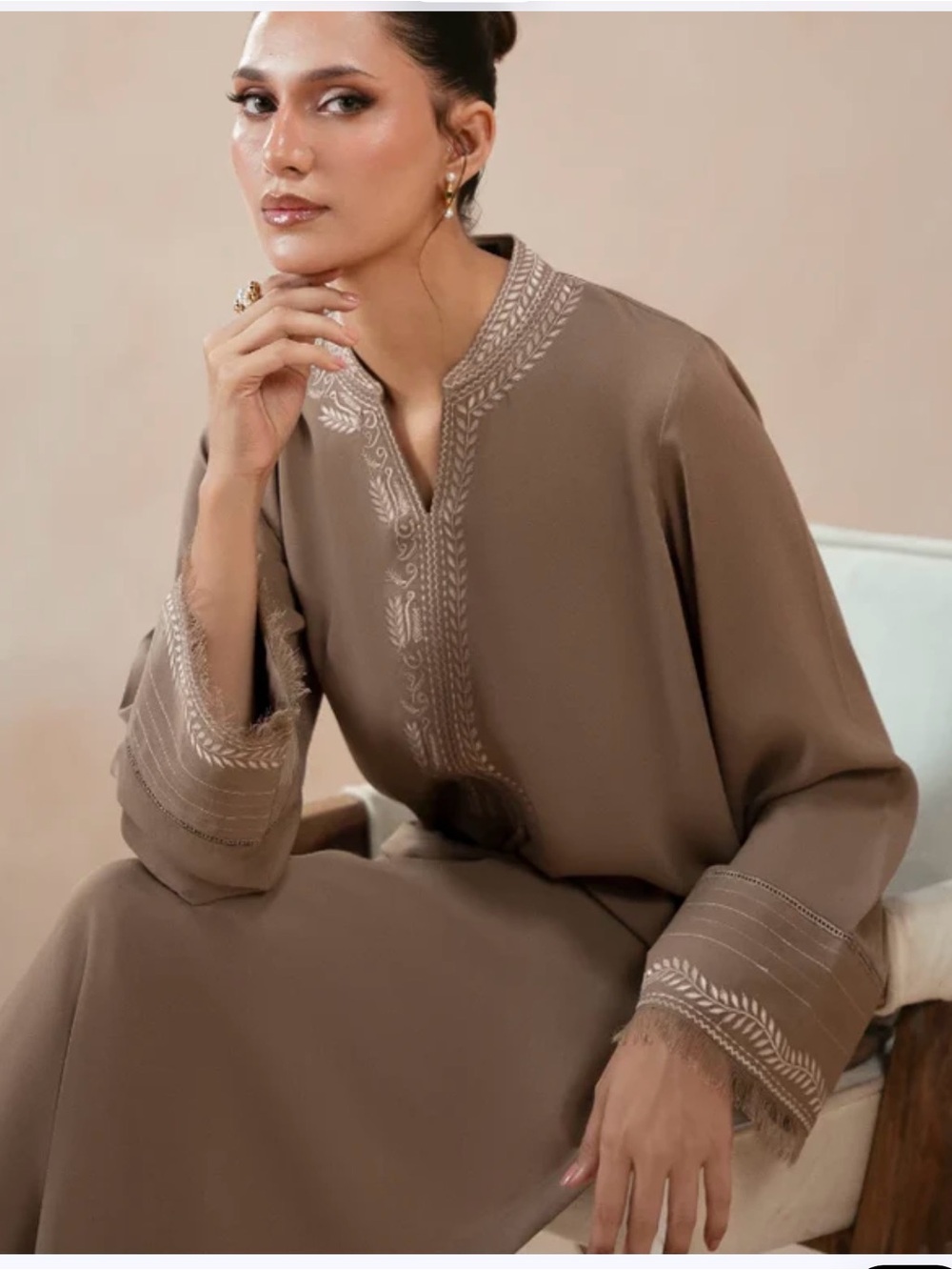 Pakistani designer manto outfit